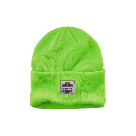 Ergodyne Ergodyne N-Ferno 6806 Rib Knit Beanie Hat, Cuffed, Lime 16806